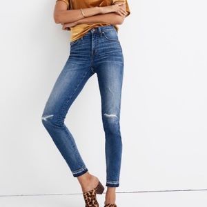 Madewell Skinny Jeans Rip and Repair in York Wash